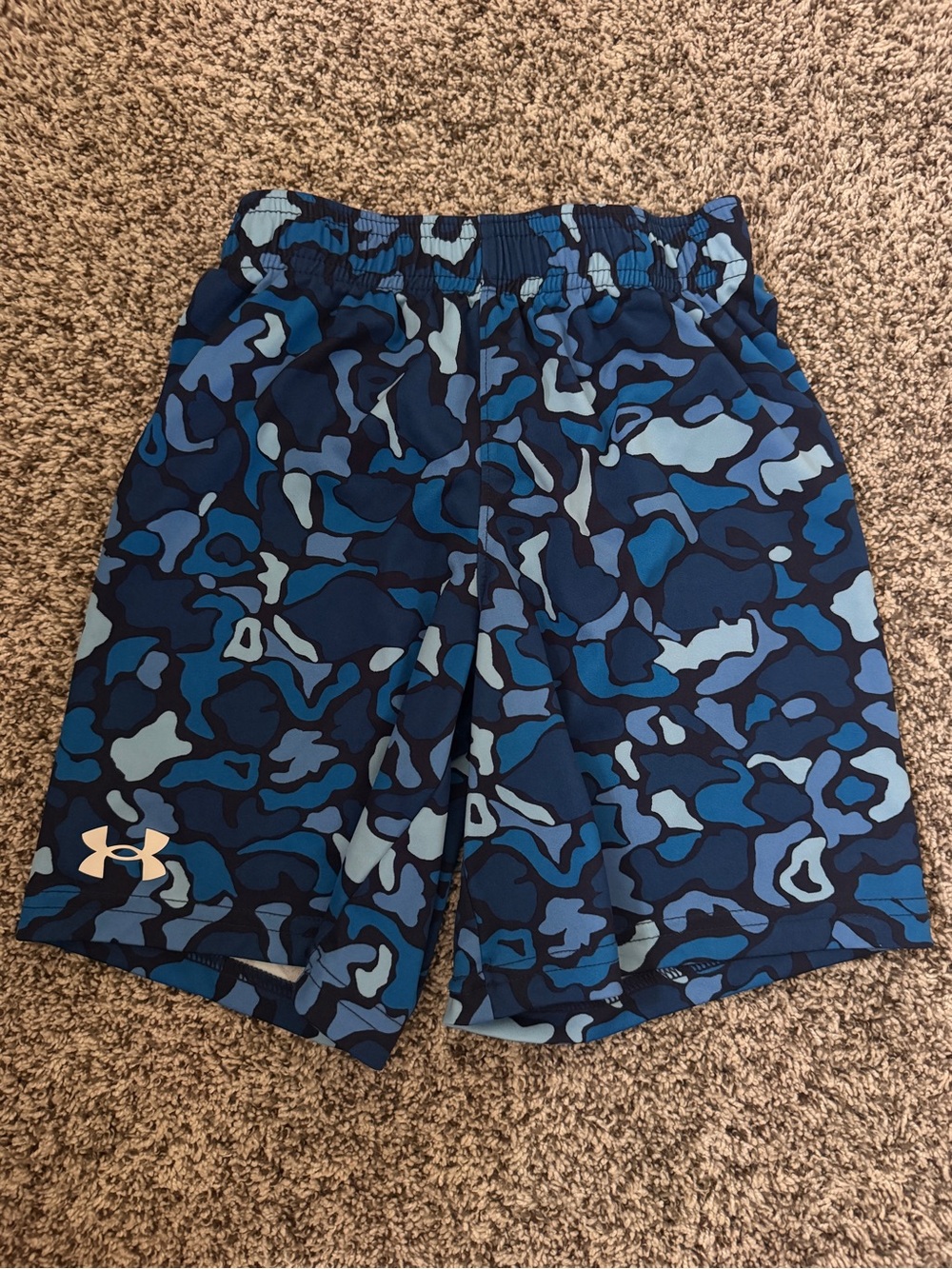Under Armour Men’s Blue Camouflage Training Shorts